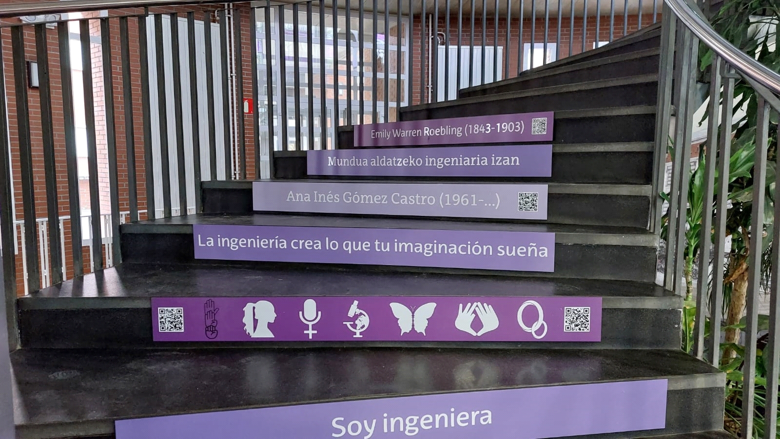 Intervención arquitectónica en la EIVG con motivo del Día Internacional de la Mujer